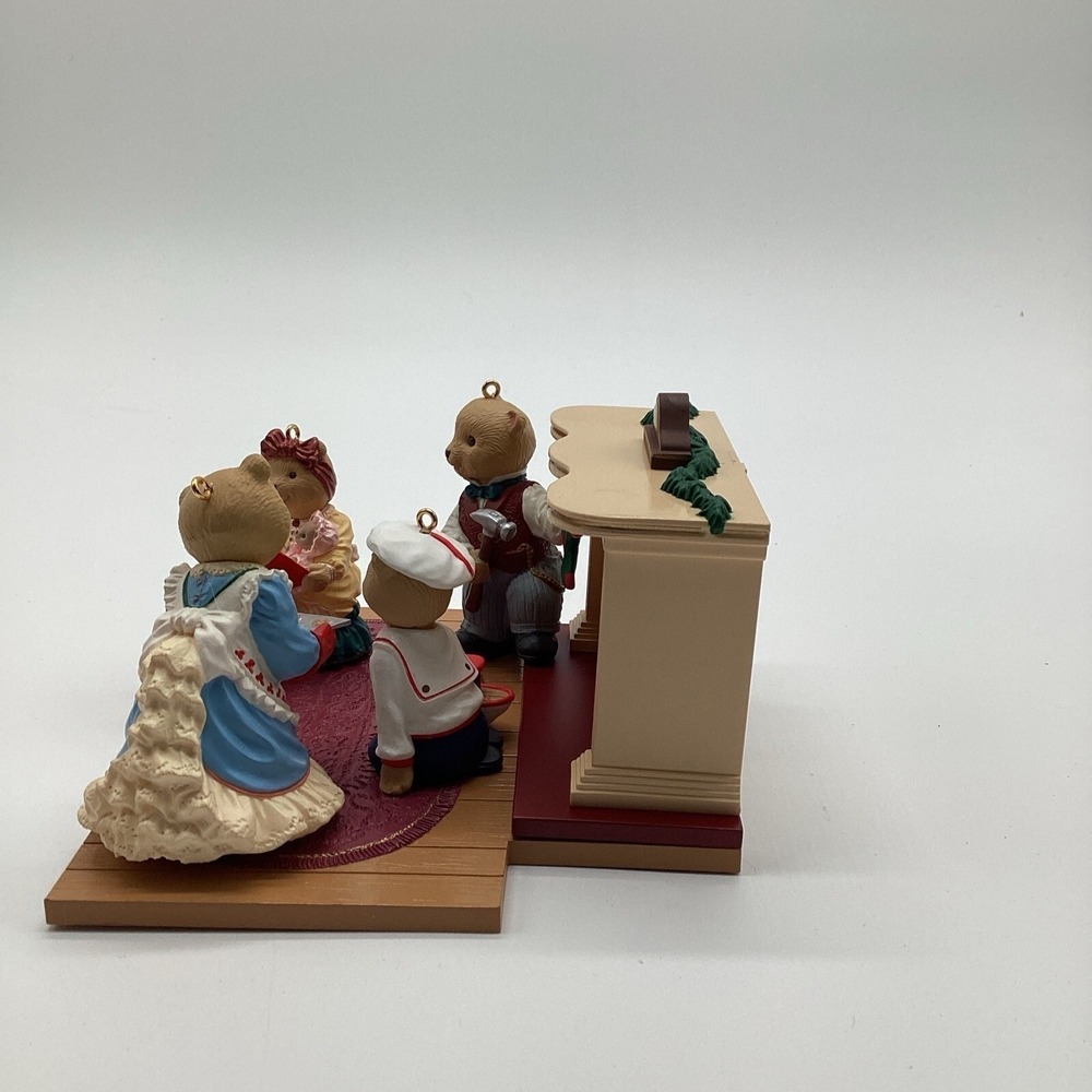 Hallmark Keepsake 1993 The Night Before Christmas Teddy Bear Light Up Ornament - Picture 9 of 14